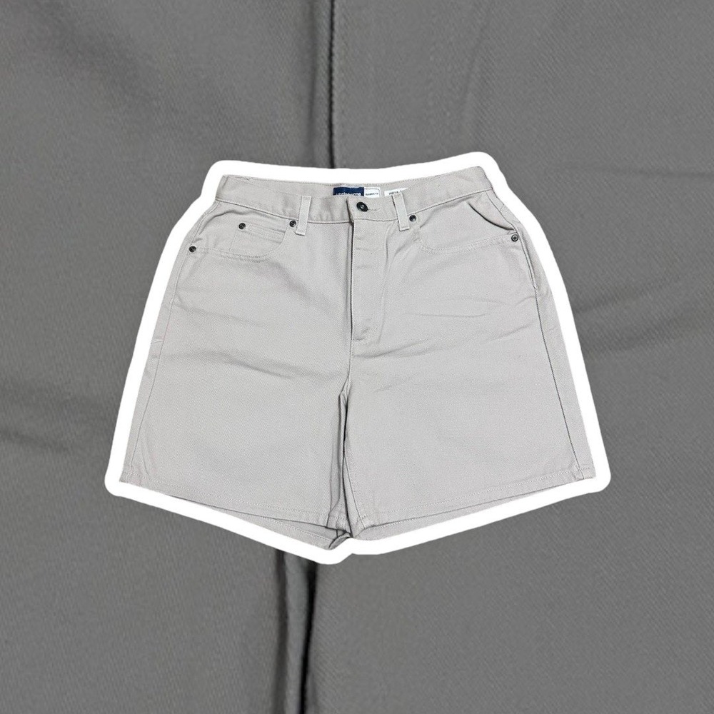Liz Claiborne Classic Fit Women's Shorts Size 12 Beige Khaki Cotton Casual